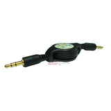 Skque black 3.5mm Aux Cable Retract Adapter