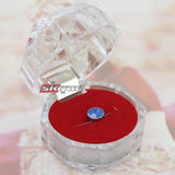 Skque Blue Crystal 3.5mm Dustproof Headphone Plug Charm