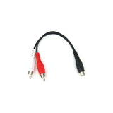 Skque 3.5mm stereo Female to 2 RCA Male Cable  (6Inch / 18cm)