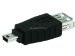 Monoprice USB A Female to Mini 5 pin (B5) Male Adapter (104814)