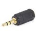 Monoprice 107125 3.5mm Stereo Plug to 2.5mm Mono Jack Adaptor, Gold Plated