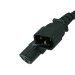 1.5ft 16AWG Power Extension Cord Cable w/ 3 Conductor PC/Mon (C13/C14) - Black