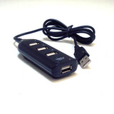 NEW 4 PORT HIGH SPEED MINI USB 2.0 HUB 4 LAPTOP PC [PC]