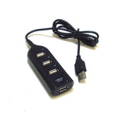 NEW 4 PORT HIGH SPEED MINI USB 2.0 HUB 4 LAPTOP PC [PC]