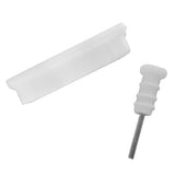 Skque White Anti Dust Dock and Heaphone Plug for Apple iPhone iPad iPod