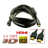 Skque 1.4 Verision Video Cables - 15 ft HDMI to HDMI