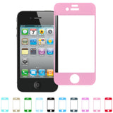 Skque&reg; Premium Tempered Glass Film Screen Protector for Apple iPhone 4/4S, Pink (9H Hardness 0.26mm Thin)