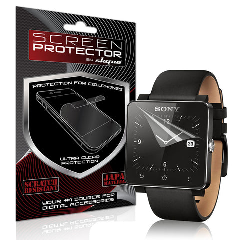 Skque&reg; HD Clear CryStal Clear Screen Protector for Sony SmartWatch 2