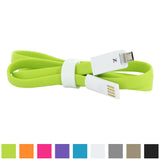 Skque&reg; Flat Noodle USB 2.0 Male to Micro USB Male Charge Data Sync Cable, Yellow Green