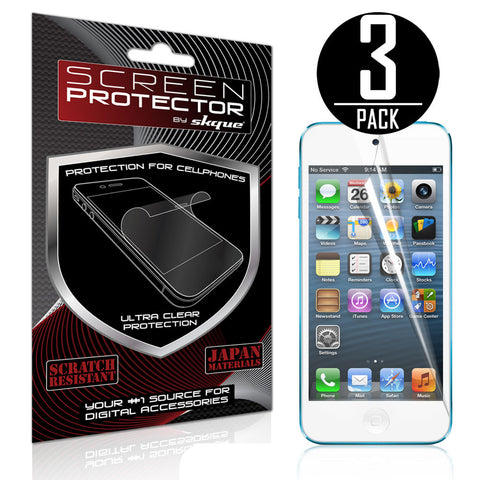 Skque&reg; 3 Pcs Anti-Glare Screen Protector for Apple iPod Touch 5