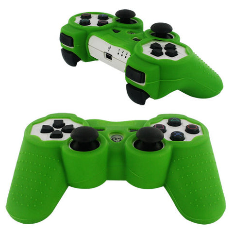 Skque Silicone Soft Case Cover for Sony PlayStation 3 Controller, Green