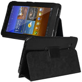 Skque Black Leather Case for Samsung Galaxy Tab 7.0 Plus P6210 P6200