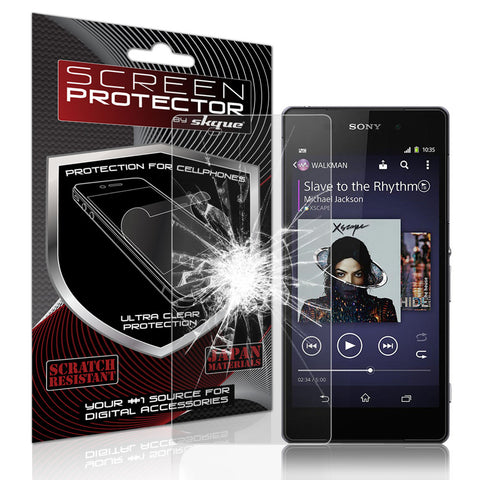 Skque&reg; Premium Ballistic Slim Tempered Glass Film Screen Protector for Sony Xperia Z2(9H Hardness 0.26mm Thin)