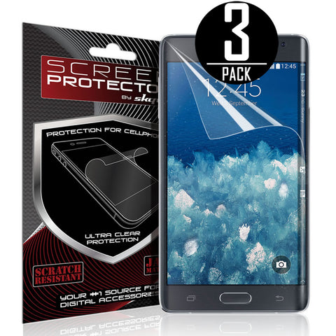 Galaxy Note Edge Screen Protector, [Edge Not Covered] Skque&reg; Diamond Screen Protector for Samsung Galaxy Note Edge, 3 Packs