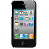 Skque Black Rubberized hard Case Cover for Apple iPhone 4S - Hard shell