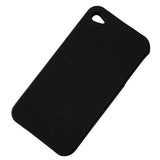 Skque Black Rubberized hard Case Cover for Apple iPhone 4S - Hard shell