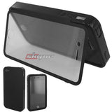 Skque TPU Soft Case with Build In Clear Screen Protector for Apple iPhone 4 4S, Black