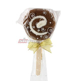 Skque Mini Lollipop Shape Cute Bathing Towel Washcloth-color in brown