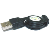 Micro USB Retractable Black