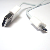 Skque Micro USB Data Cable Straight White