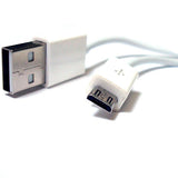 Skque Micro USB Data Cable Straight White