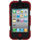 Skque&reg; Impact Hybrid Hard Belt Clip case w/ Built-in Screen for Apple iPhone 4/4S