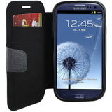 Skque&reg; Flip Magnetic PU Leather TPU Wallet case Cover for SamSung Galaxy S3 I9300