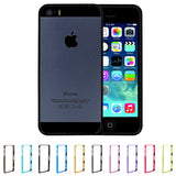 Skque&reg; Ultra-Thin Slim Metal Frame Aluminum Bumper case Cover for Apple iPhone 5/5S, Black