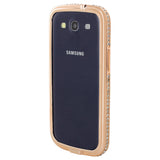 Skque&reg; Aluminum Frame with Bling CryStal RhineStone Bumper case Cover for SamSung Galaxy S3 I9300