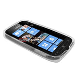 Skque TPU Skin Protector Case Cover for Nokia Lumia 710, Case in Clear