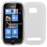 Skque TPU Skin Protector Case Cover for Nokia Lumia 710, Case in Clear