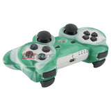 Skque Silicone Soft Protective Case Cover for Sony PlayStation 3 Controller, Camo Pattern, Green, White