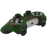 Skque Silicone Soft Protective Case Cover for Sony PlayStation 3 Controller, Camo Pattern, Brown, Green