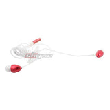 Skque 3.5mm Remote Mic Metal Earphone for iPhone 3G/3GS/4G/4S-color in red