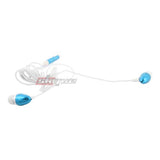 Skque 3.5mm Remote Mic Metal Earphone for iPhone 3G/3GS/4G/4S-color in blue