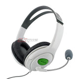 Skque White Microphone Stereo Headset for Xbox 360